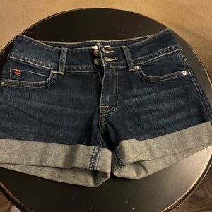 Hudson Jeans Dark Indigo Denim Shorts